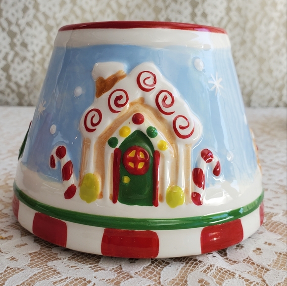 Set-Gingerbread Candle Shade AND Baked Apple Pie Candle jar New Home Interiors - Picture 6 of 13